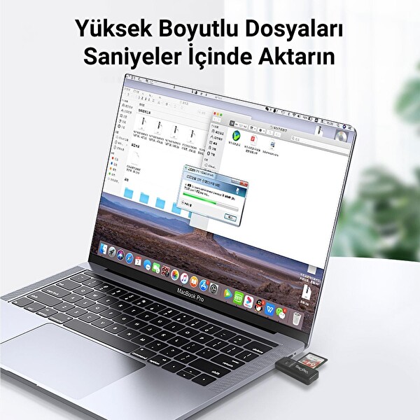 VegGieg USB 2.0 SD ve Micro SD Hafıza Kart Okuyucu Beyaz