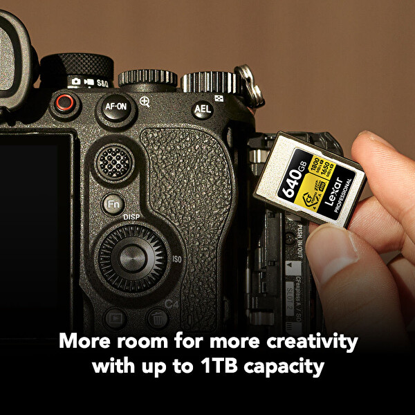 Lexar 640 GB Gold 1800 MB/s CFexpress 4.0 Type-A Hafıza Kartı