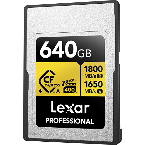 Lexar 640 GB Gold 1800 MB/s CFexpress 4.0 Type-A Hafıza Kartı