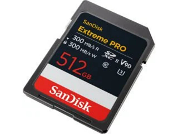 Sandisk Extreme Pro SDSDXDM-512G-GN4IN 512 GB 300-300 MB/s SDXC V90 UHS-II U3 8K-4K UHD Hafıza Kartı