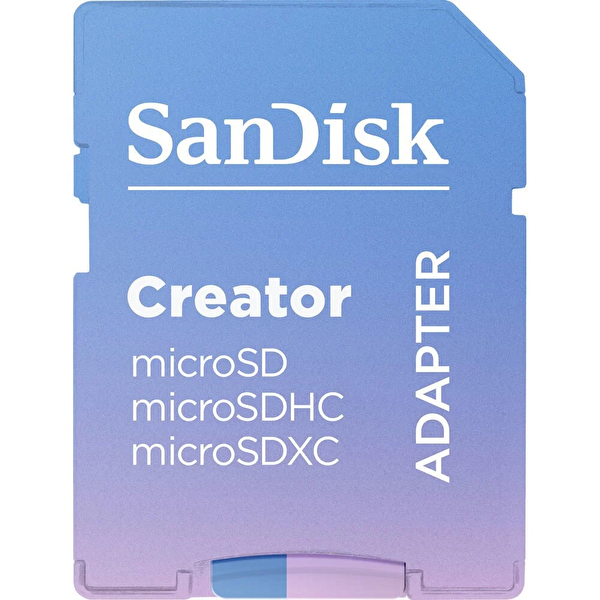 Sandisk SDSQXAV-256G-IN6MS Creator 256 GB 190/130 MB/s microSDXC UHS-I A2 V30 Adaptörlü Hafıza Kartı