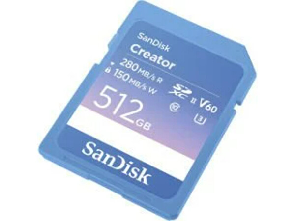 Sandisk Creator SDSDXEP-512G-GNCIS 512 GB 280 MB/s UHS-II SDXC 6K-4K UHD V60 Hafıza Kartı