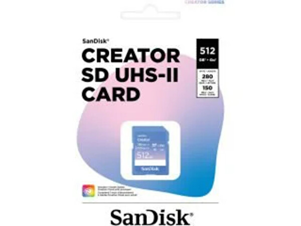 Sandisk Creator SDSDXEP-512G-GNCIS 512 GB 280 MB/s UHS-II SDXC 6K-4K UHD V60 Hafıza Kartı