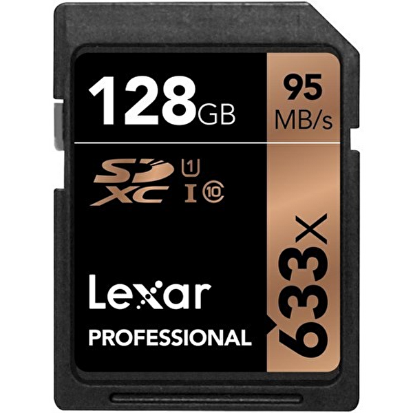 Lexar 128 GB 633x SD UHS-I C10 V30 4K 95MB/s Hafıza Kartı