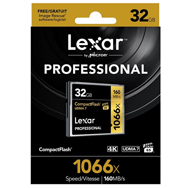 Lexar 32 GB 1066x Compact Flash UDMA7 VPG-65 4K - 160MB/s Hafıza SD Kart