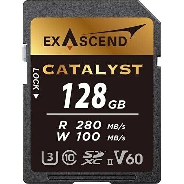 Exascend Catalyst 128 GB UHS-II SD V60 Hafıza Kartı