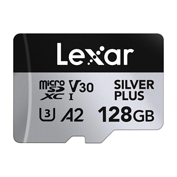 Lexar 128 GB Silver Plus 205MB 4K V30 Uhsı Micro SD Hafıza Kartı