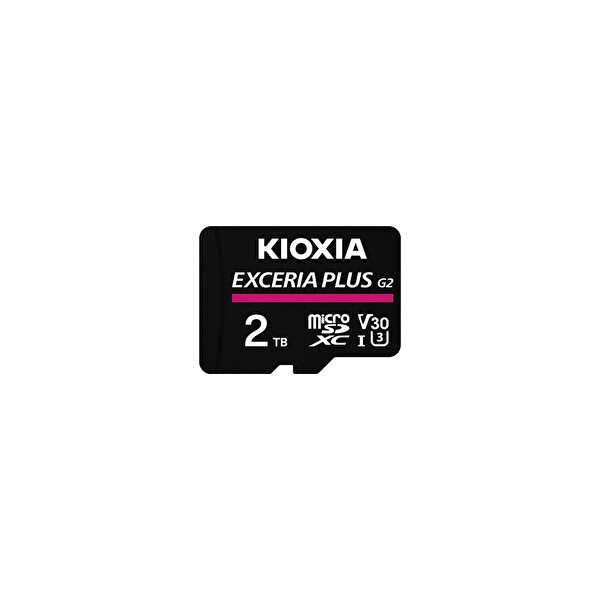 Kioxia LMPL2M002TG2 2TB Exceria Plus G2 Micro Sdxc 4K U3 V30 A1 Hız Sınıfı Class 10 Hafıza Kartı