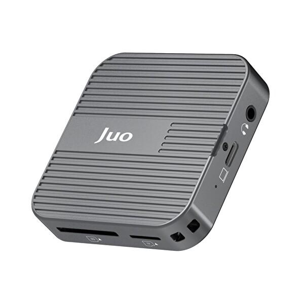 Juo MagSafe Uyumlu Type-C Hub 2230 NVMe SSD Kutusu 4K ProRes Kayıt 4K 60Hz HDMI PD 100W PD SD/microSD Kart Okuyucu AUX 10Gbps USB
