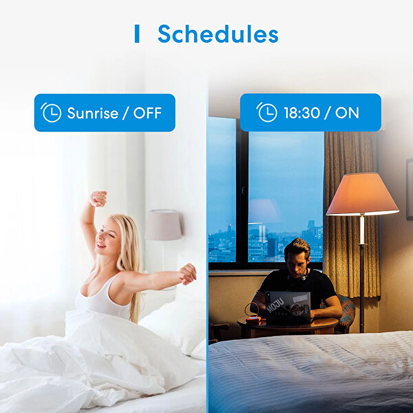 Meross Wi-Fi Uzaktan Kontrollü Akıllı Çift Yönlü Tuşlu Akıllı Anahtar