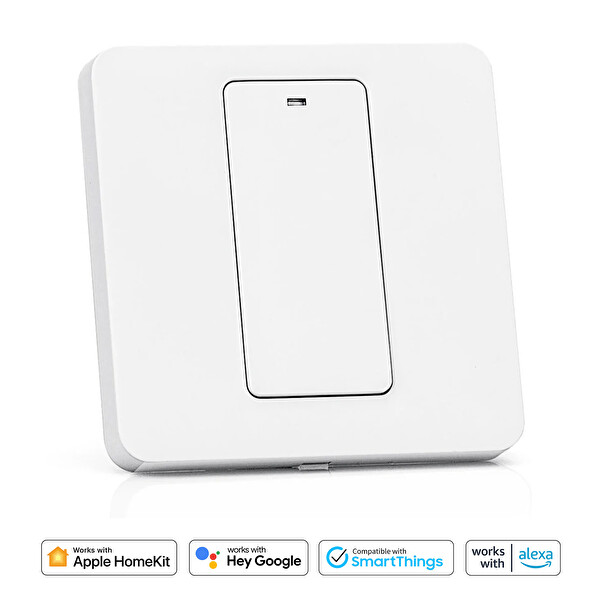 Meross Wi-Fi Uzaktan Kontrollü Akıllı Tek Yönlü Tuşlu Akıllı Anahtar