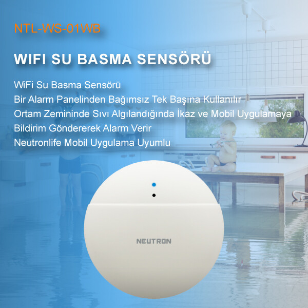 Neutron NTL-WS-01WB Wi-Fi Su Basma Sensörü
