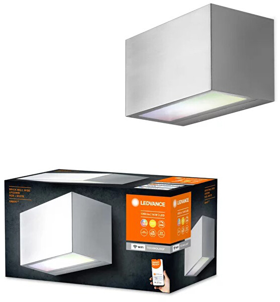 Ledvance Smart Wi-Fi Outdoor Brick Wide IP44 RGBW Gri Aydınlatma