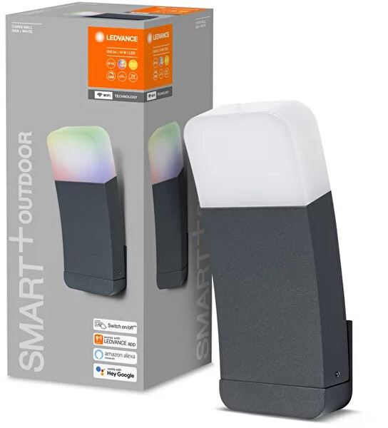 Ledvance Smart Wi-Fi Outdoor IP44 RGBW Siyah Curve Aplik Aydınlatma
