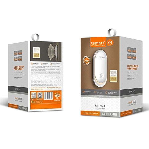 Tsmart TS-N23 Prize Takılabilen Karanlık Sensörlü Led Gece Lambası