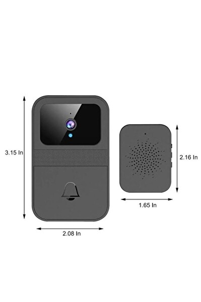 Torima D9 Siyah Akıllı Su Geçirmez Kablosuz Kapı Zili