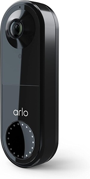 Arlo Essential HD 180 Görüş Kablolu Siyah Görüntülü Kapı Zili B089Y6R6B8