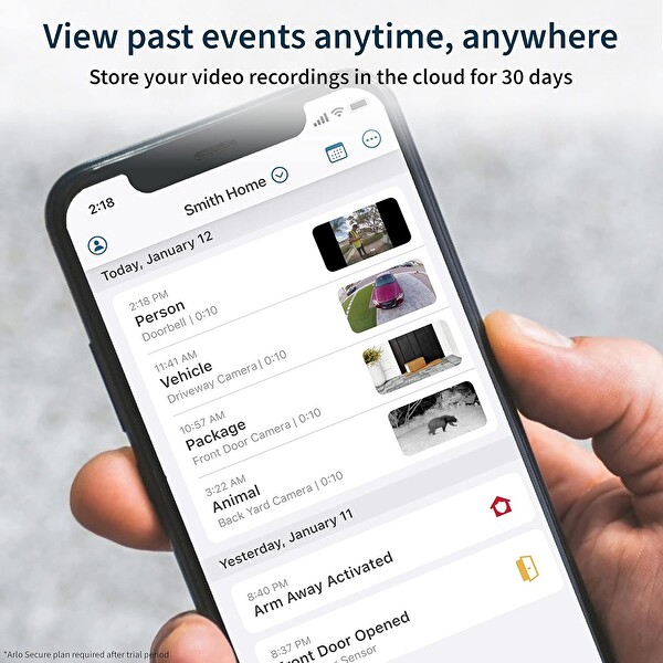 Arlo Essential HD 180 Görüş Kablolu Siyah Görüntülü Kapı Zili B089Y6R6B8