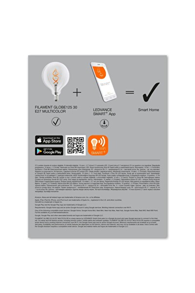 Ledvance Smart LED WiFi Globe Flament 4.5W