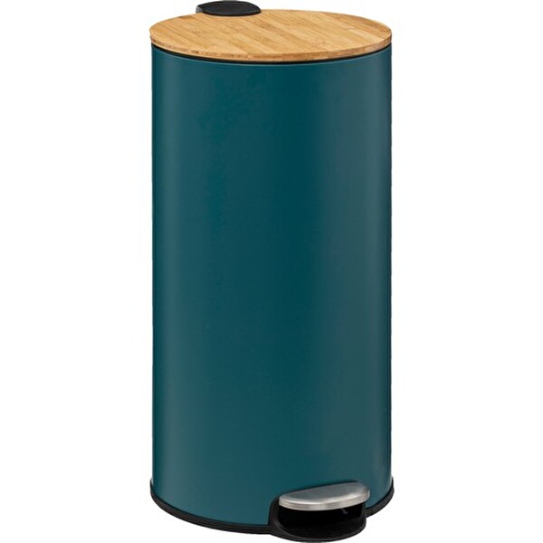 5five Simply Smart Bambu 30 L Metal Petrol Mavisi Çöp Kovası