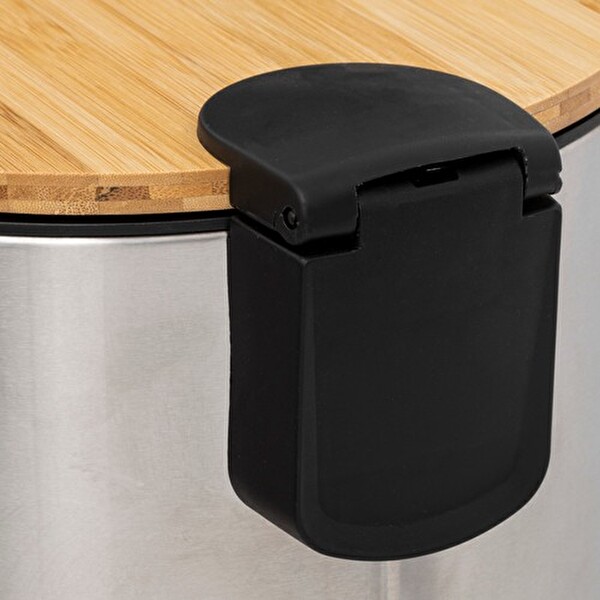 5five Simply Smart Bambu 30 L Paslanmaz Çelik Çöp Kovası