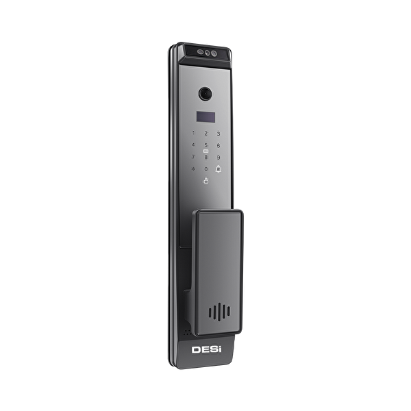 Desi QUiC Q032+ Akıllı Kilit Yüz Tanıma-Parmak İzi-Tuş Takımı-Kart Okuyucu (Siyah)