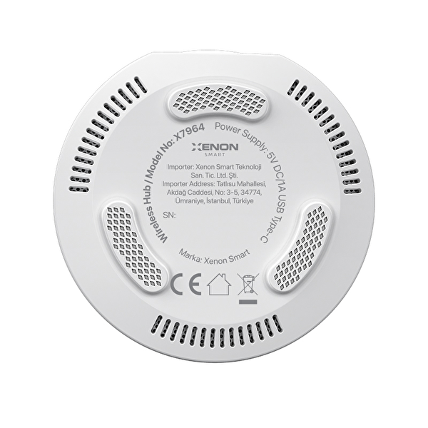 Xenon Smart Zigbee 3.0 & Wi-Fi & BLE Akıllı Ev Ağ Geçidi Kablosuz Bluetooth Köprü Cihazı Tuya Uyumlu Gateway Hub X7964