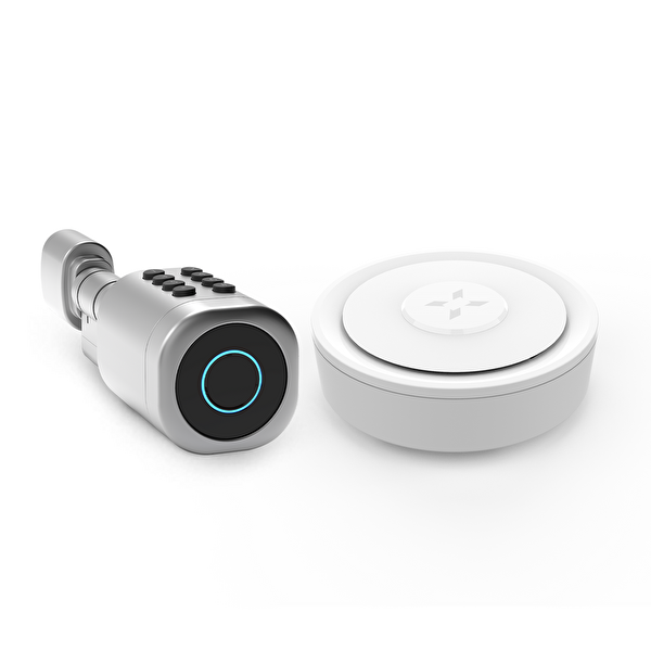Xenon Smart Akıllı Elektronik Parmak İzi Şifre ve RFID Kart Şifreli Kapı Kilidi ve Kablosuz Gateway Hub 2'li Güvenlik Seti