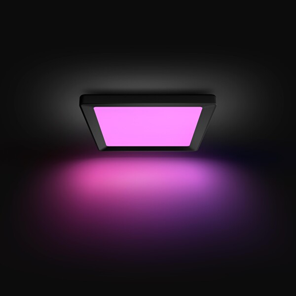 Philips Hue Tento Siyah Sıva Üstü RGB Akıllı LED Panel Tavan Armatürü 30x30 CM 1340 Lumen