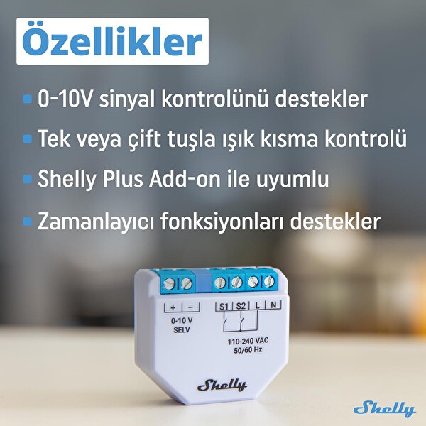 Shelly Plus 0-10V Dimmer Röle