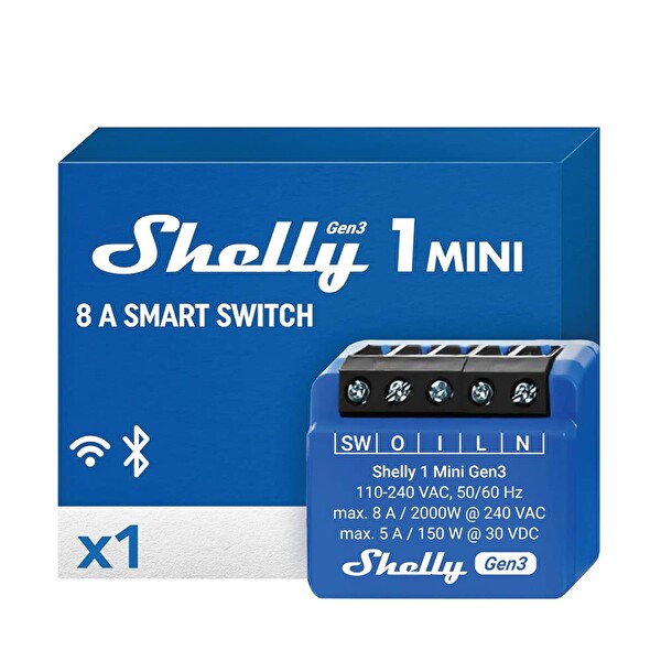 Shelly 1 Mini Gen3 Akıllı Röle