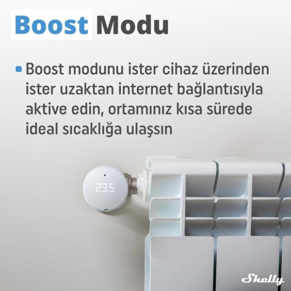 Shelly BLU TRV Akıllı Termostatik Radyatör Vanası