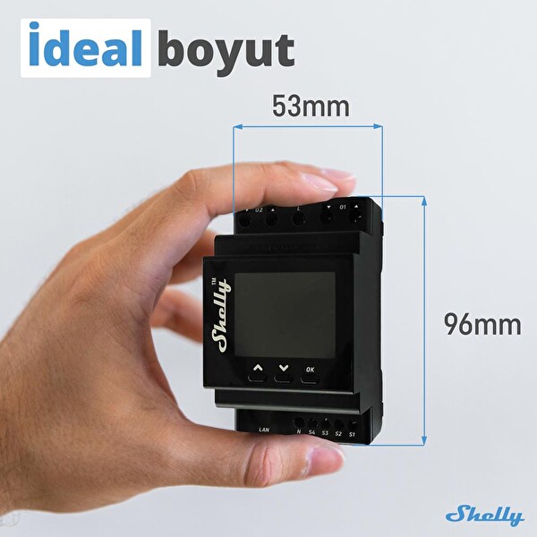 Shelly Pro Dual Çift Motorlu Panjur Kontrol Rölesi
