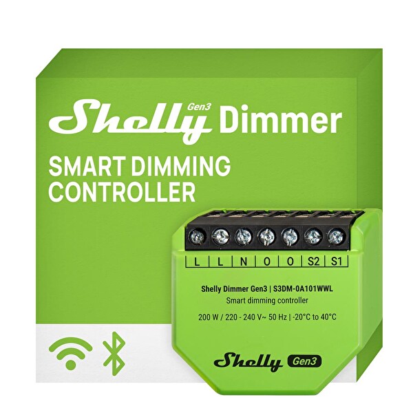 Shelly Dimmer Gen3 Akıllı Led Dimmer Kontrol Rölesi