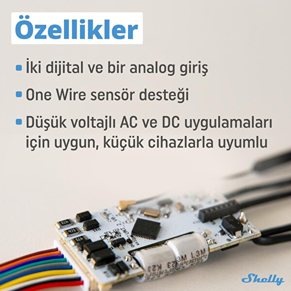 Shelly Plus Uni Evrensel Wi-Fi Giriş Modülü