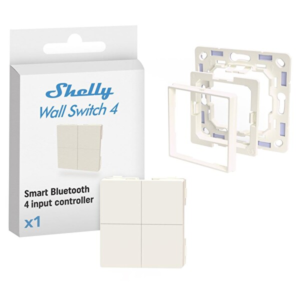 Shelly BLU WS4 Kablosuz Akıllı Buton - Legrand Shelly Adaptör