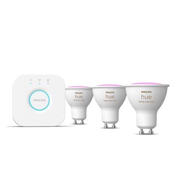 Philips HueWCA 4.2W GU10 Renkli Spot Akıllı Ampul 3'lü Başlangıç Seti