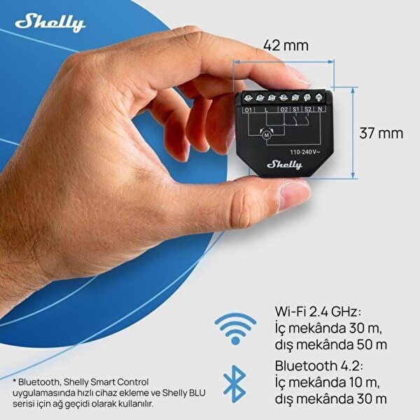 Shelly Shutter Akıllı Panjur Kontrol Rölesi