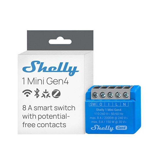 Shelly 1 Mini Gen4 Akıllı Röle
