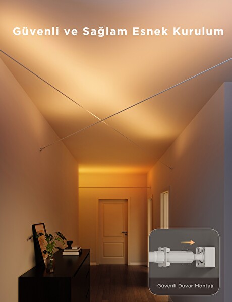 Govee RGBICWW Skyline Duvarlar Arası Kesilebilir LED Şerit - 4 Metre - H61B83H1