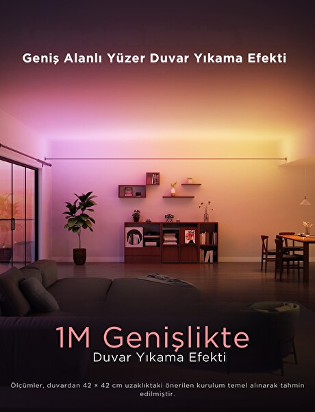 Govee RGBICWW Skyline Duvarlar Arası Kesilebilir LED Şerit - 4 Metre - H61B83H1