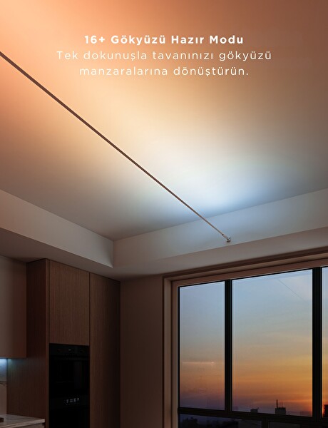 Govee RGBICWW Skyline Duvarlar Arası Kesilebilir LED Şerit - 4 Metre - H61B83H1