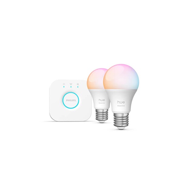 Philips Hue Essential 2'li E27 806 Lümen Akıllı Ampül Başlangıç Seti