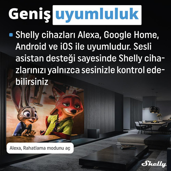 Shelly Pro Dimmer 1PM DIN Ray 1 Kanal Enerji Ölçümlü Akıllı Dimmer