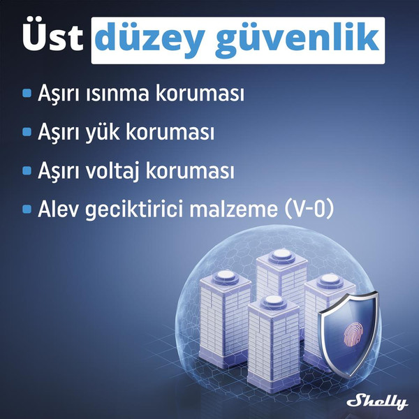 Shelly Pro Dimmer 1PM DIN Ray 1 Kanal Enerji Ölçümlü Akıllı Dimmer