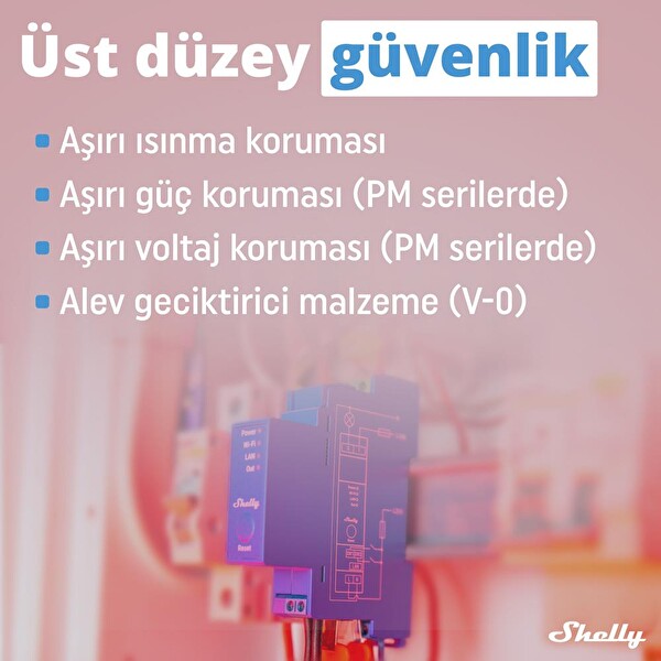 Shelly Pro 1 DIN Ray 1 Kanal Akıllı Röle