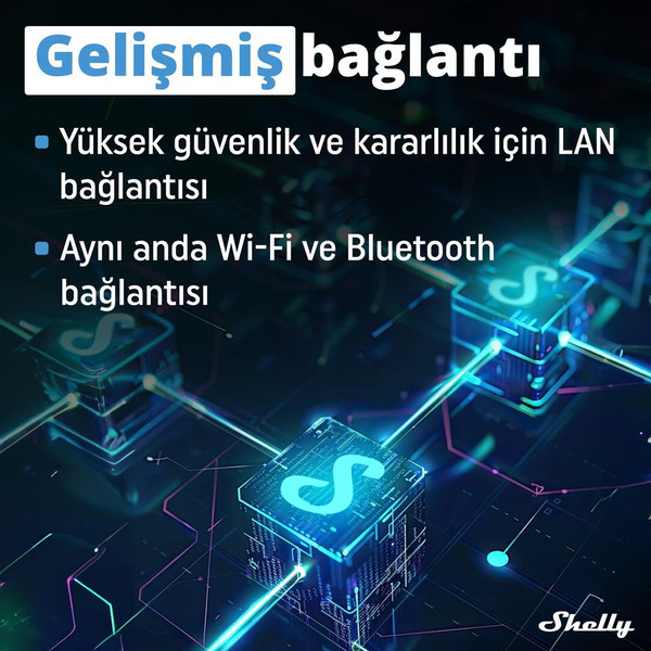 Shelly Pro 3EM 3CT 63 DIN Ray Akıllı 3 Faz Enerji Ölçer