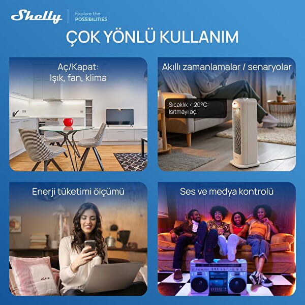 Shelly Wall Display XL Akıllı Ev Kontrol Paneli