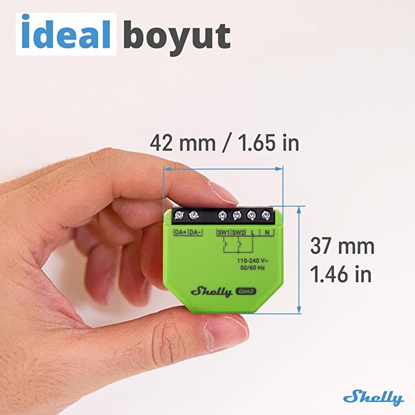 Shelly Dalı Dimmer Gen3 Akıllı LED Kontrol Rölesi
