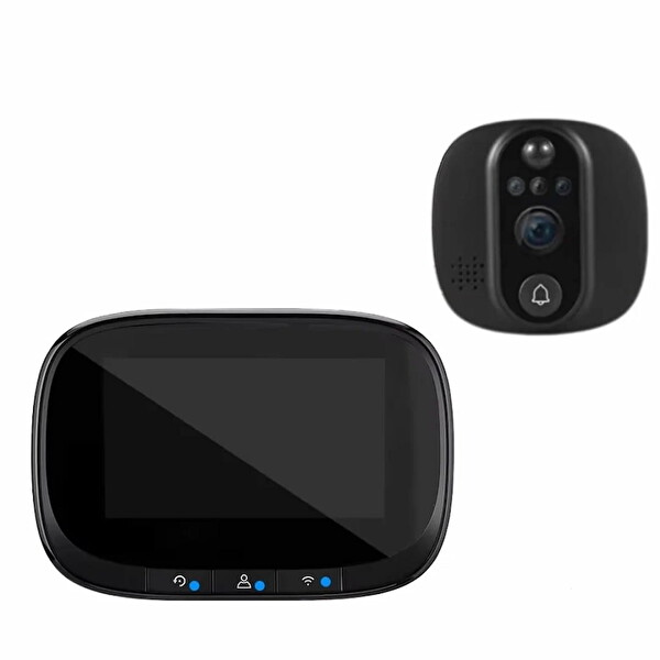 Yeco PD-10 Akıllı Görüntülü Kapı Zili Kablosuz Tuya Uyumlu 1080P Güvenlik Kameralı Zil